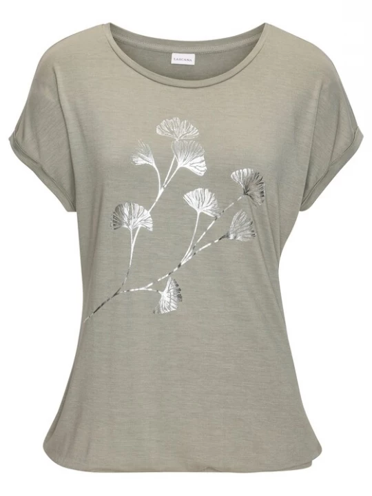 Foto van product VIVANCE Shirt kaki / zilver