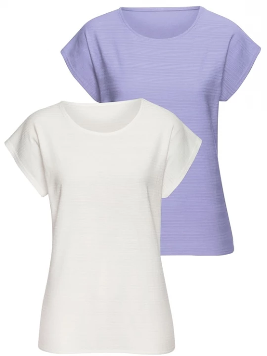 Foto van product VIVANCE Shirt lavendel / natuurwit