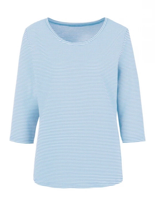 Foto van product VIVANCE Shirt lichtblauw / wit