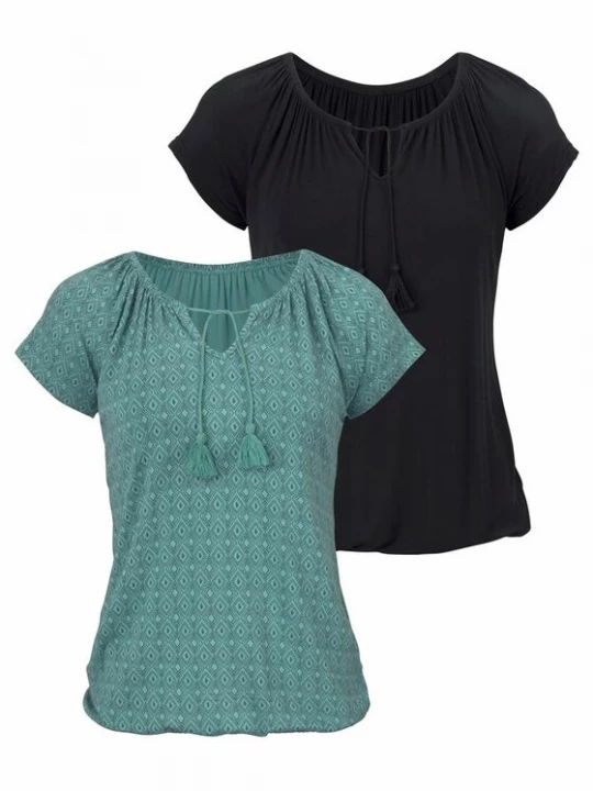 Foto van product VIVANCE Shirt mintgroen / zwart