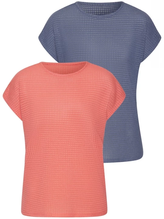 Foto van product VIVANCE Shirt navy / abrikoos
