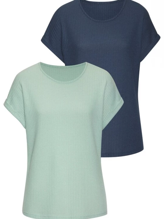 Foto van product VIVANCE Shirt navy / mintgroen