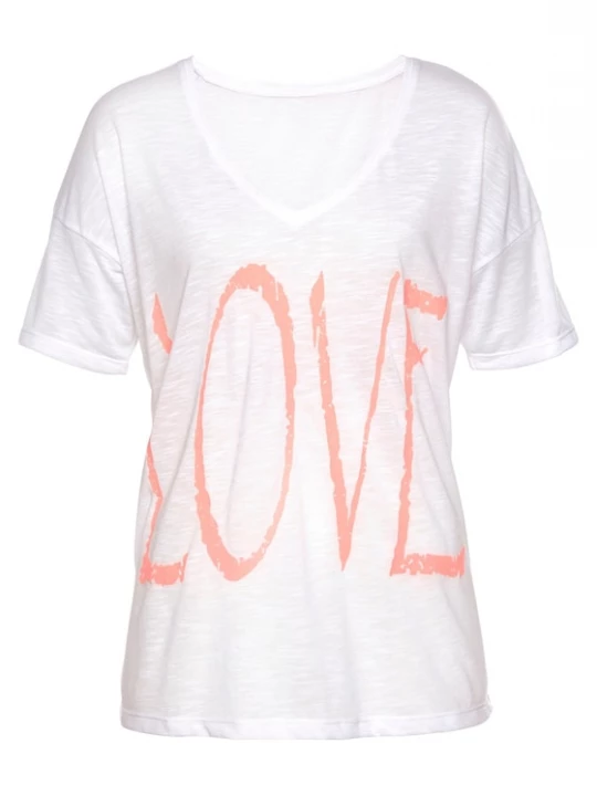 Foto van product VIVANCE Shirt neonoranje / wit