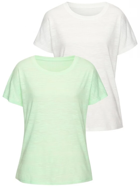 Foto van product VIVANCE Shirt pastelgroen / wit