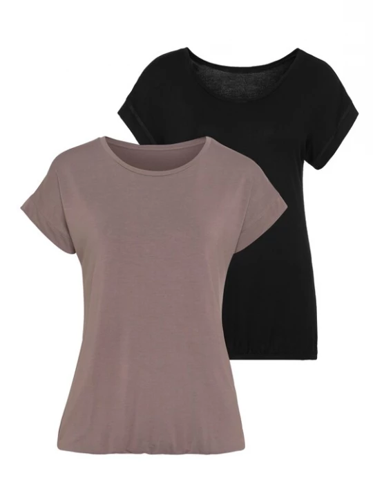 Foto van product VIVANCE Shirt taupe / zwart
