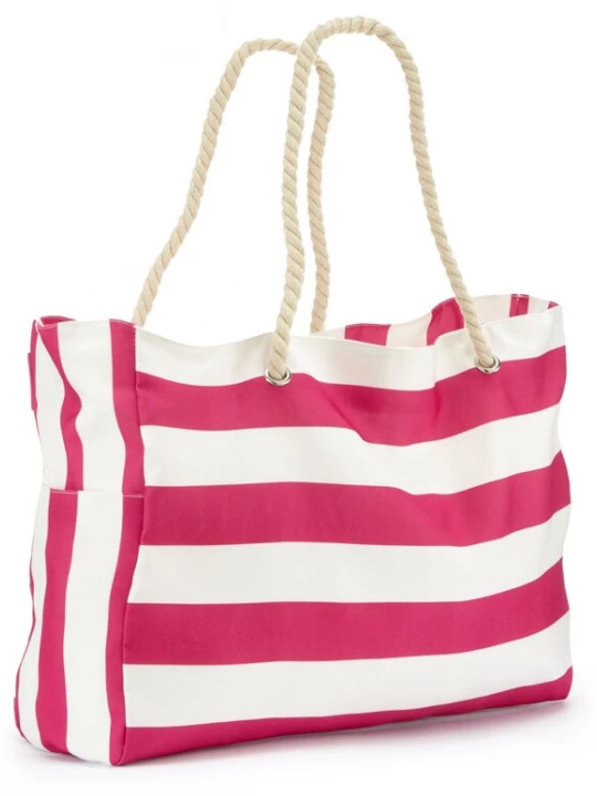 Foto van product VIVANCE Shopper donkerroze / wit