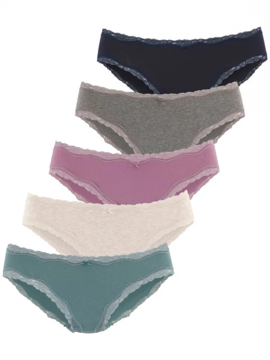 Foto van product VIVANCE Slip beige gemêleerd / navy / grijs gemêleerd / smaragd / roodviolet