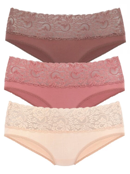 Foto van product VIVANCE Slip bessen / poederroze / bourgogne