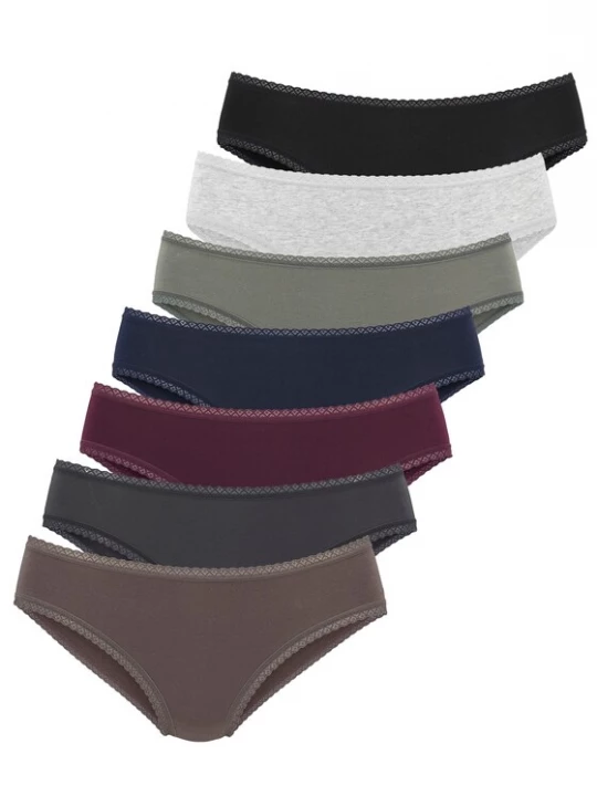 Foto van product VIVANCE Slip donkerblauw / chocoladebruin / grafiet / grijs gemêleerd / olijfgroen / cyclaam / zwart