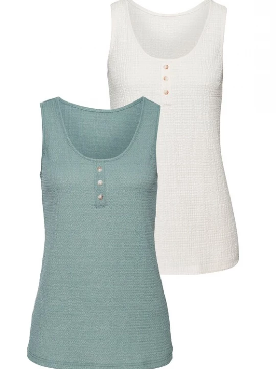 Foto van product VIVANCE Top beige / groen