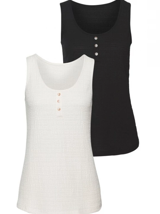 Foto van product VIVANCE Top zwart / wit