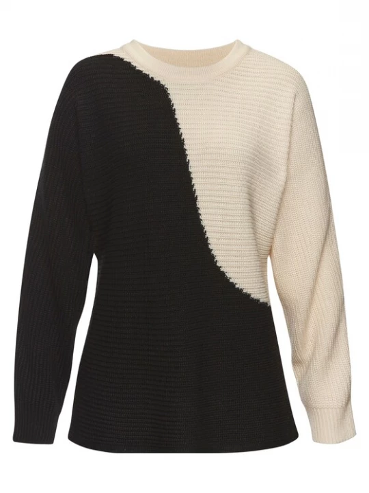 Foto van product VIVANCE Trui beige / zwart
