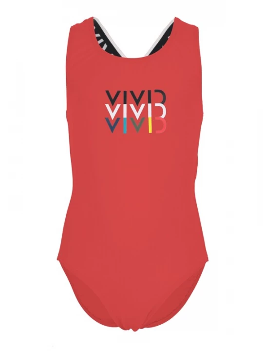 Foto van product VIVID Badpak donkergroen / rood / zwart / wit