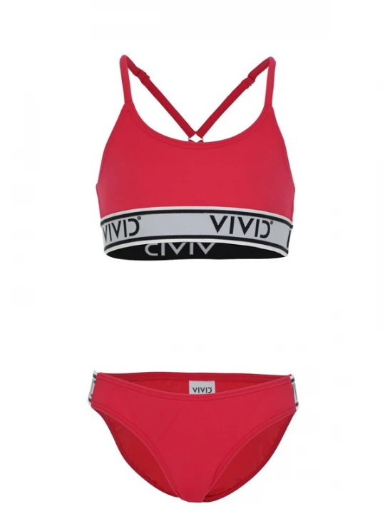 Foto van product VIVID Badpak grijs / rood / zwart gemêleerd
