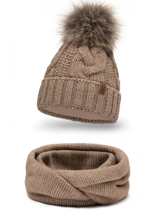 Foto van product Vivisence Muts '7014 Set' beige