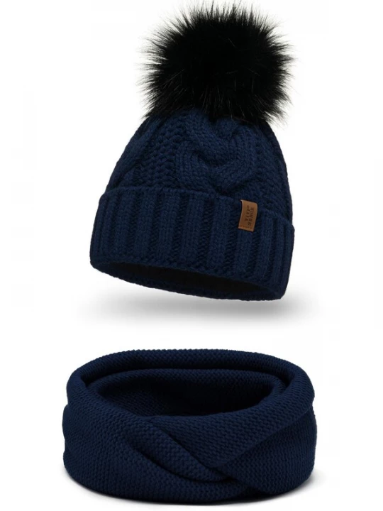 Foto van product Vivisence Muts '7014 Set' donkerblauw