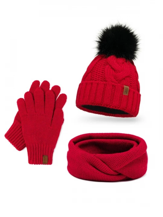 Foto van product Vivisence Muts '7014 Set+R' rood