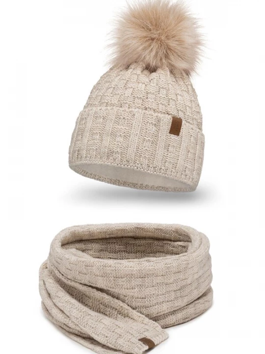 Foto van product Vivisence Muts '7015 Set' beige