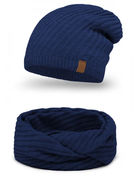 Foto van product Vivisence Muts '7017 Set' donkerblauw