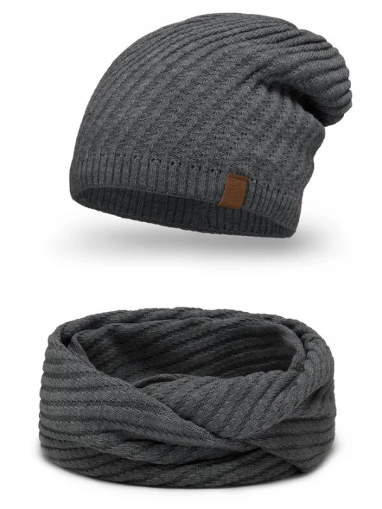 Foto van product Vivisence Muts '7017 Set' donkergrijs