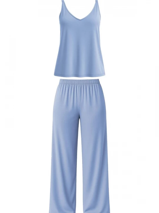 Foto van product Vivisence Pyjama '2046' lichtblauw