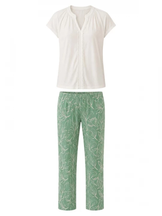 Foto van product Vivisence Pyjama '2071' mintgroen