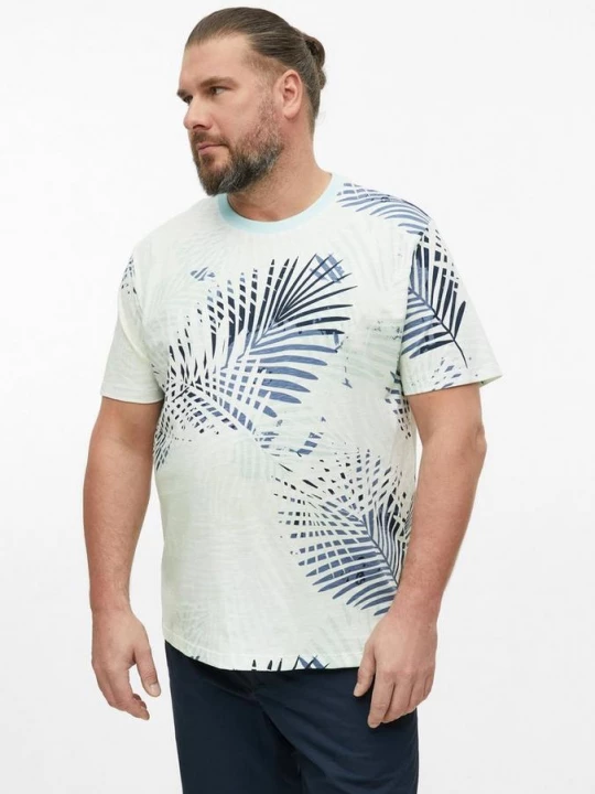 Foto van product Vlamgaren overhemd met all-over print s.Oliver