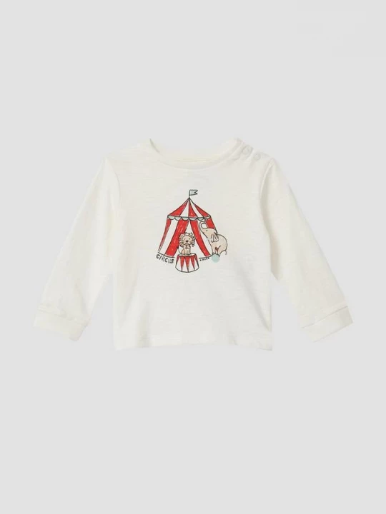 Foto van product Vlamgaren shirt met lange mouwen en frontprint s.Oliver