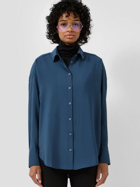 Foto van product Vloeiende blouse QS blauw