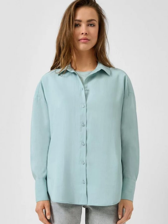 Foto van product Vloeiende blouse QS turkooizen