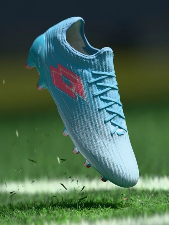 Foto van product Voetbalschoenen voor harde ondergrond Lotto blauw