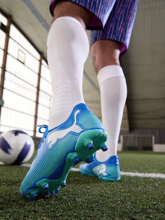 Foto van product Voetbalschoenen voor harde ondergrond Puma blauw