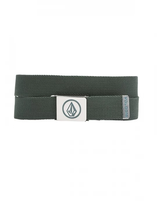 Foto van product Volcom Riem 'CIRCLE WEB' donkergroen / wit