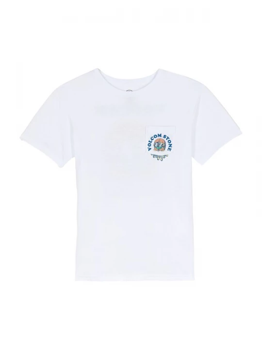 Foto van product Volcom Shirt 'Burgstone Pocket' blauw / oranje / wit
