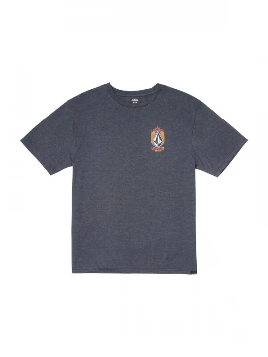 Foto van product Volcom Shirt 'Draggin Stone' blauw / honing / watermeloen rood / zwart gemêleerd