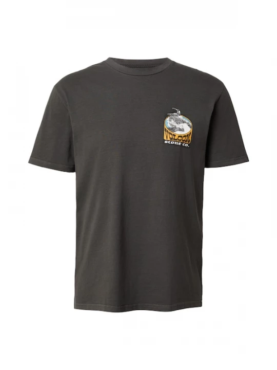 Foto van product Volcom Shirt 'ZURF CO PW SST' lichtblauw / geel / zwart / wit