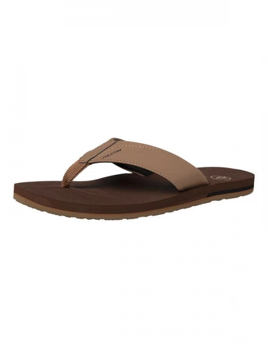 Foto van product Volcom Teenslippers 'Victor' lichtbruin