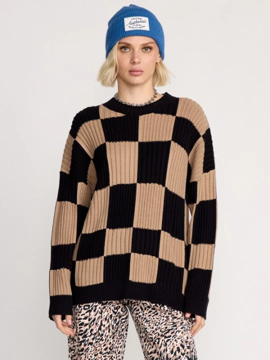 Foto van product Volcom Trui 'TRIPNOTIC' beige / zwart