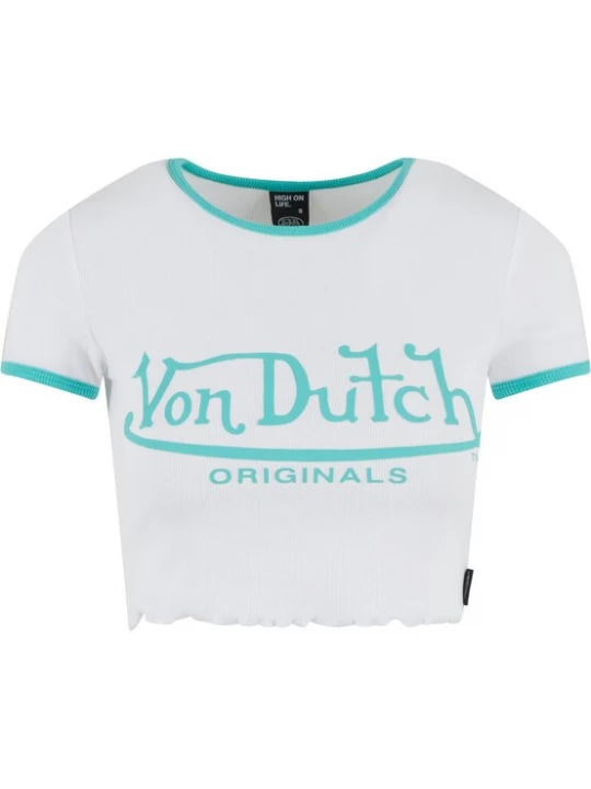 Foto van product Von Dutch Originals Shirt 'Ami' turquoise / wit