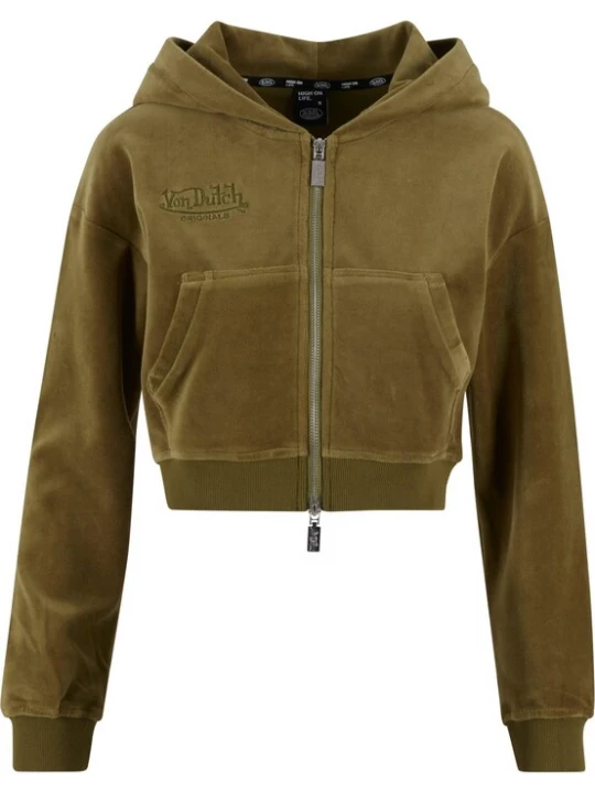 Foto van product Von Dutch Originals Sweatvest 'Michi' kaki