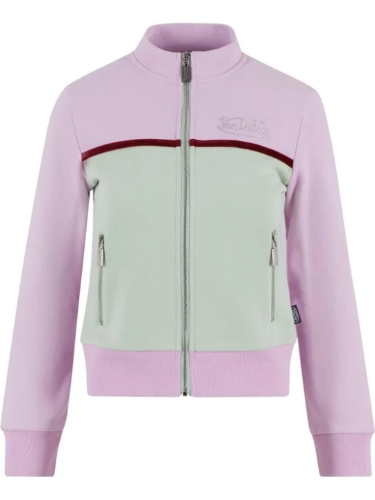 Foto van product Von Dutch Originals Sweatvest 'MONROE' pastelblauw / lila / mauve
