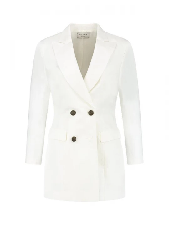 Foto van product Vulto Blazers 'White Linen Jacket' wit