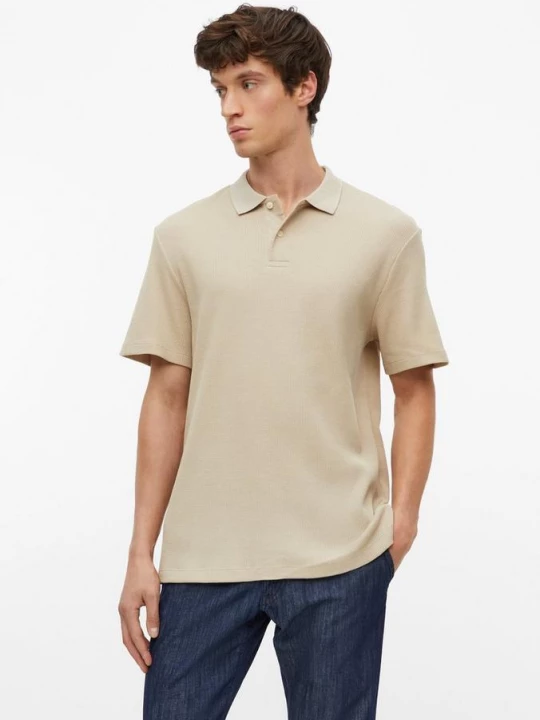 Foto van product Wafel piqué polo s.Oliver beżowy