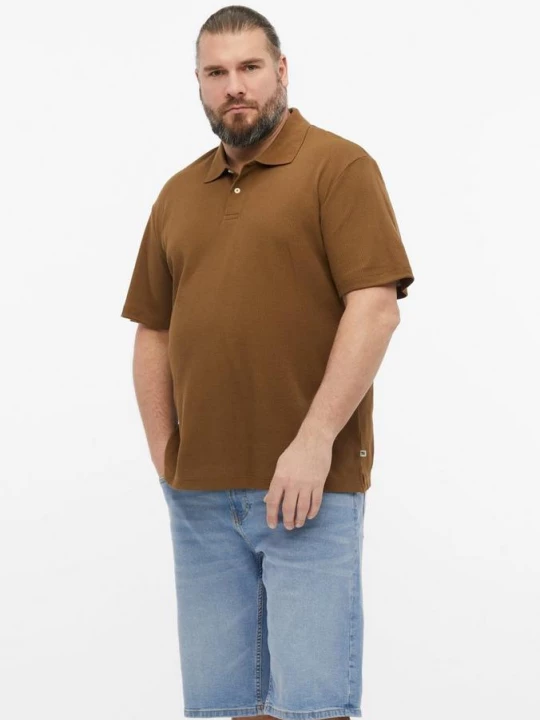 Foto van product Wafel piqué polo s.Oliver bruin