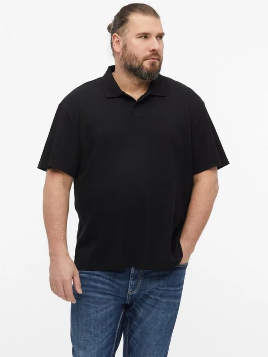 Foto van product Wafel piqué polo s.Oliver zwart
