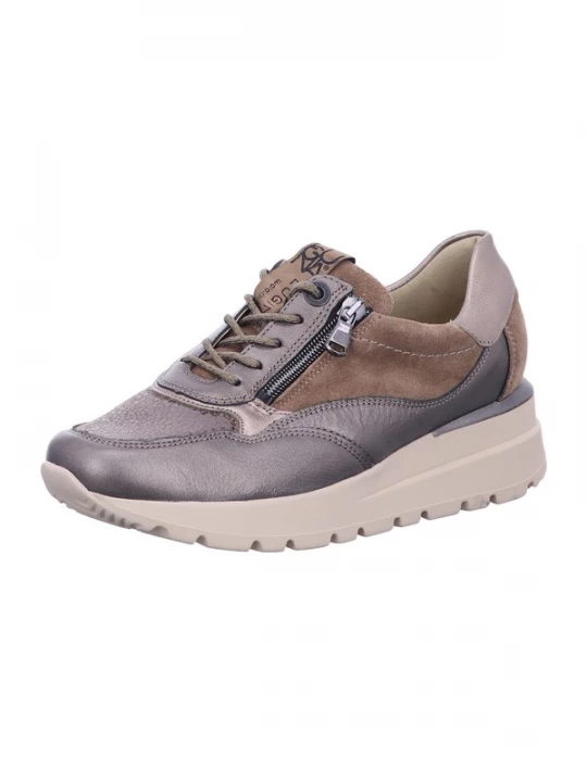 Foto van product WALDLÄUFER Veterschoen bruin / grijs / lila Waldlaufer