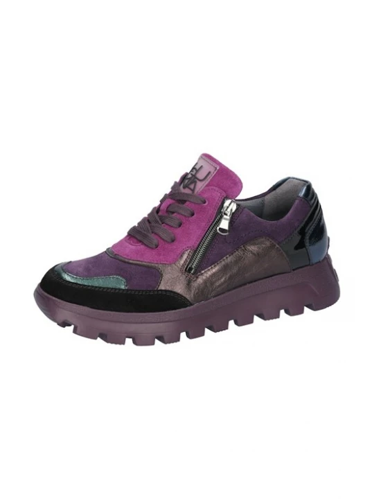 Foto van product WALDLÄUFER Veterschoen donkerlila / pink / zwart Waldlaufer