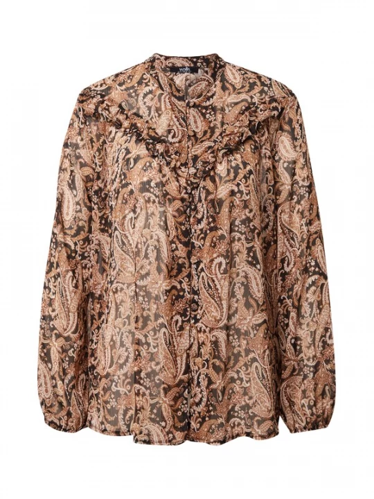 Foto van product Wallis Curve Blouse bruin / lichtbruin / zwart