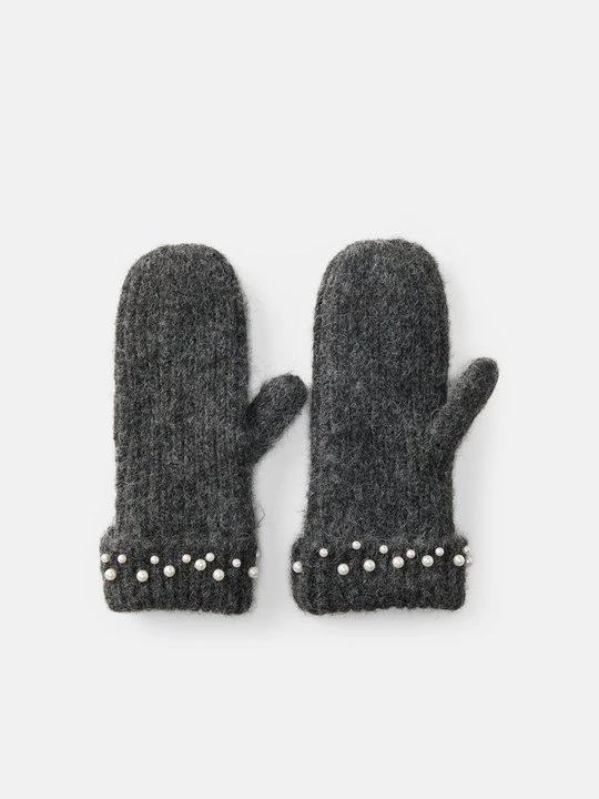 Foto van product Wanten Pieces donkergrijs gemêleerd