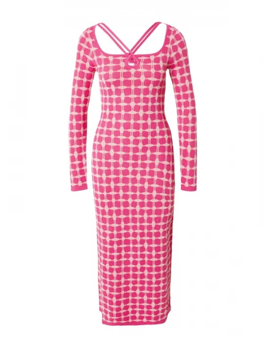 Foto van product Warehouse Gebreide jurk pink / poederroze